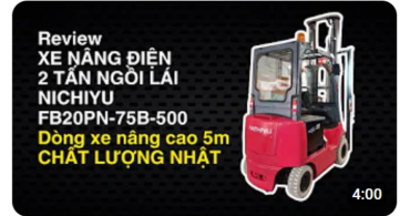 REVIEW | Xe nâng điện ngồi lái Nichiyu FB20PN-75B-500